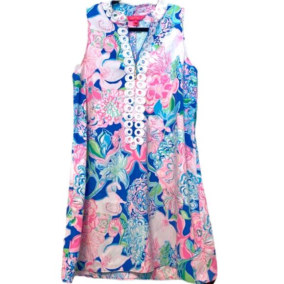 NEW! Lilly Pulitzer Women’s Peony Jane Shift Mini Dress Multicolor Size 4 NWT - Picture 5 of 10